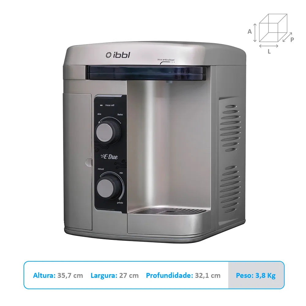 Purificador de Água E-Due Eletrônico Prata Bivolt